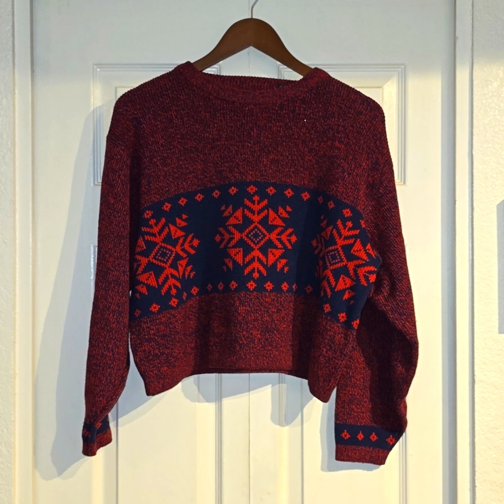 Hunt Club Cropped Holiday Sweater